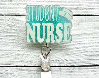 Student Nurse Badge Reel - Nurse Badge Reel - Medical Badge Reel - Glitter Badge Reel - Custom Badge Reel - Nurse Gift - Nursing Student