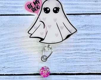 Be My Boo Badge Reel - Valentine's Day Badge Reel - Cute Badge Reel - Nurse Badge Reel - Glitter Badge Reel - Love Badge Reel