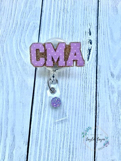 CMA Badge Reel Certified Medical Assistant Badge Reel Cute Badge Reel 