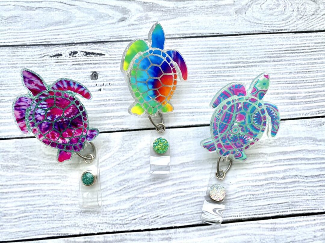 Sea Turtle Badge Reel Turtle Retractable ID Badge Holder Sea - View #13