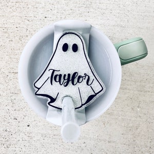 Custom Ghost Tumbler Name Tag - Tumbler Accessories - Name Plate Tumbler - Personalized Tumbler Tag