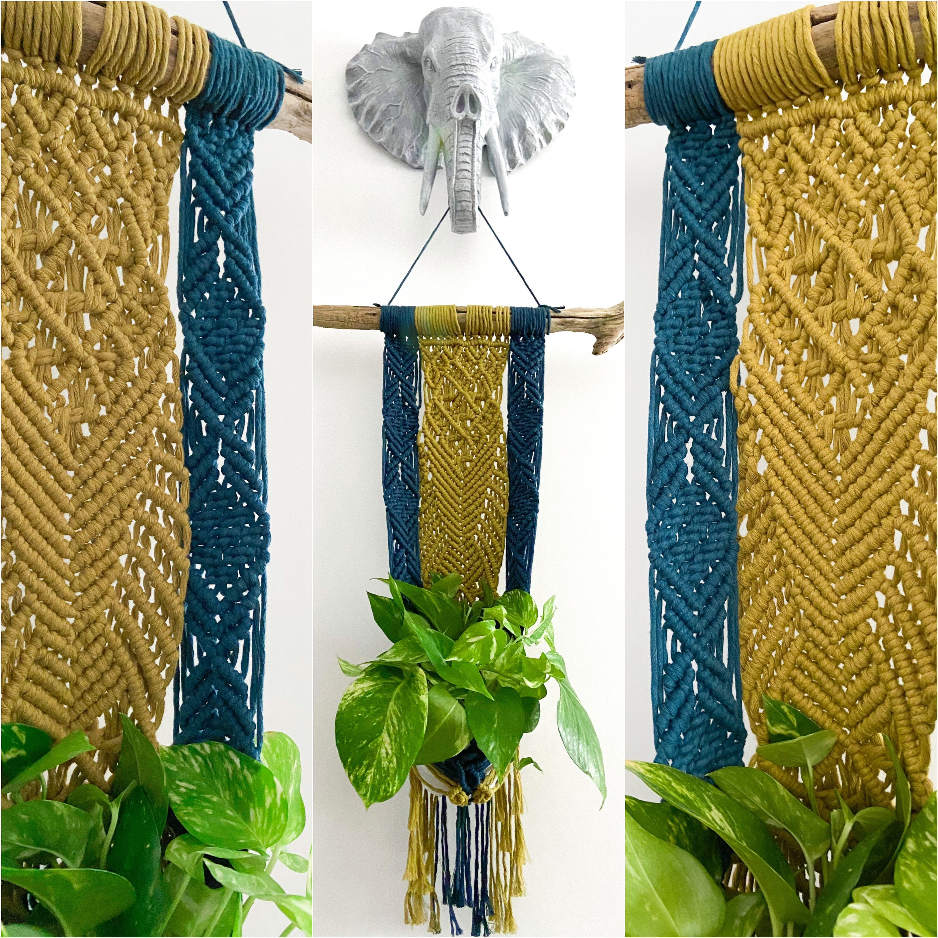 Suspension Pour Plantes, Décoration Murale, Suspension Macramé, Macramé Mural