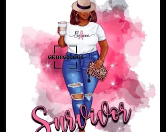 Cancer Fashion Survivor - Transparante PNG