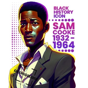 Tributo a Sam Cooke de la Historia Negra - Descarga instantánea PNG
