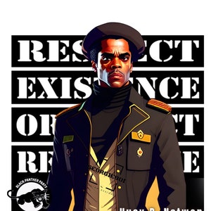Historia Negra - Huey P. Newton Tribute 2 - Descarga instantánea PNG