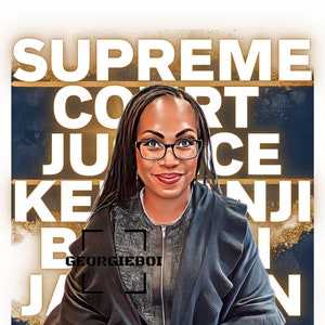 Historia Negra Ketanji Brown Jackson Tributo - PNG Descarga Instantánea