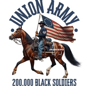 200.000 soldados negros fuertes: tributo al ejército de la Unión - Descarga instantánea de PNG