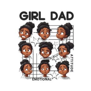 Fille papa - téléchargement immédiat PNG