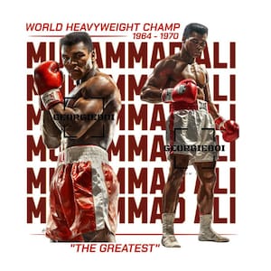 Muhammad Ali (ícono de la historia negra) - PNG Descarga instantánea