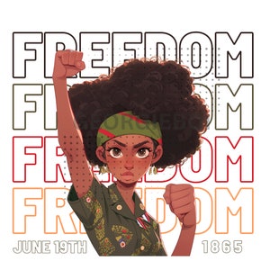 Célébration du 21 juin Freedom Fist - Téléchargements instantanés PNG