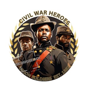 Soldats de l'Union (icône Black History) - Téléchargement instantané PNG