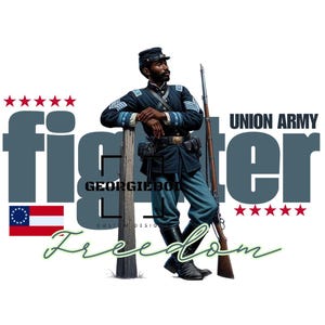 Freedom Fighter : Union Army Soldier Digital Art - Téléchargement PNG instantané