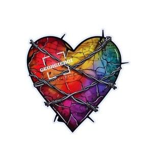 Amor con púas: Orgullo, corazón PNG, descarga instantánea
