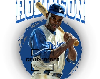 Feier Baseball-Geschichte mit Jackie Robinson! (Schwarze Geschichte Symbol) - PNG Instant Download