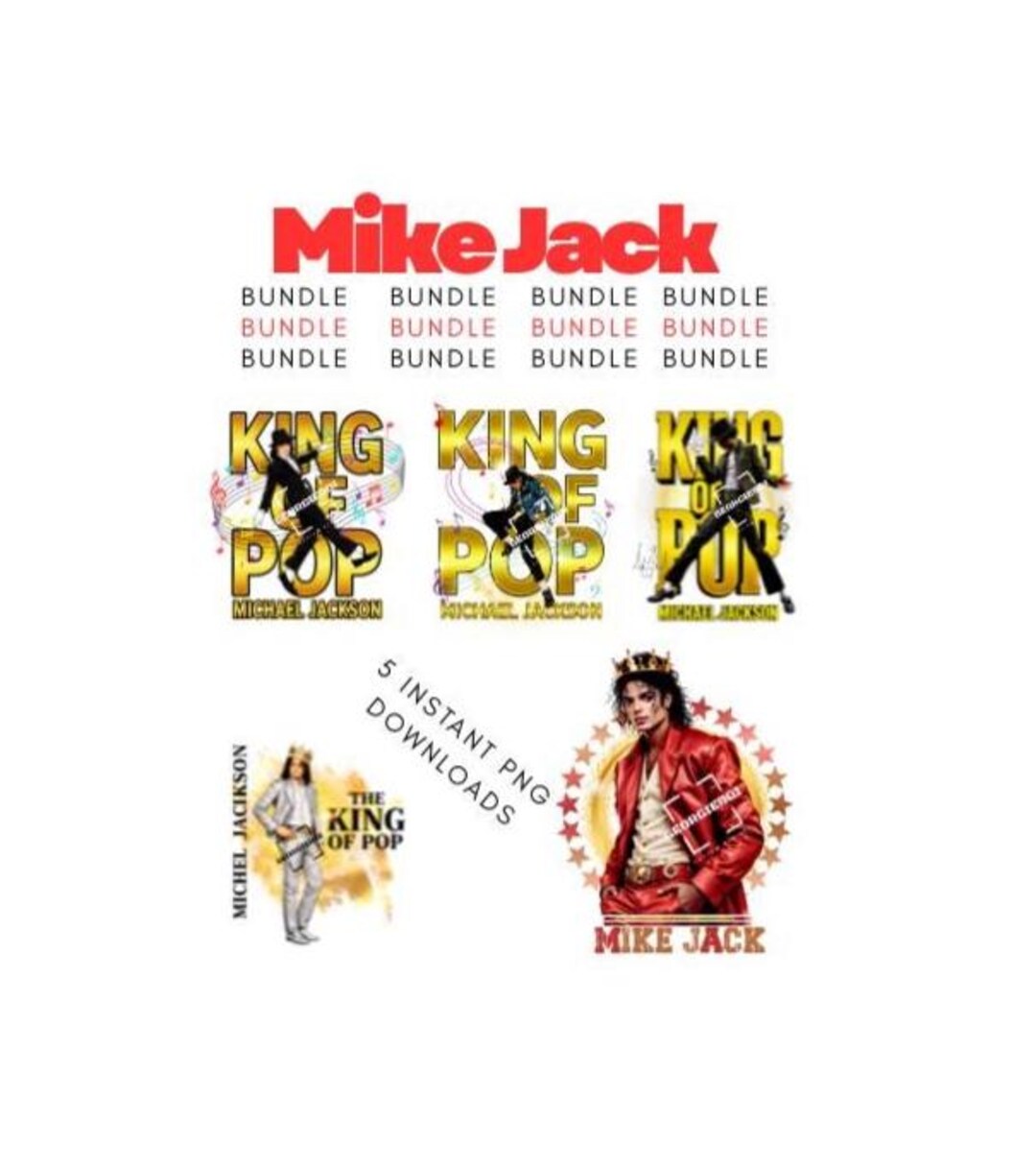 King of Pop - Mike Jack - Mega PNG Bundle | Michael Jackson