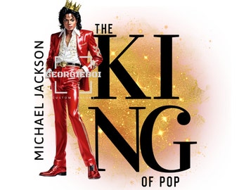 Michael Jackson (The King) Black History Icon - PNG Instant Download