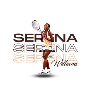 Serena, a jovem campeã GOAT - PNG download instantâneo
