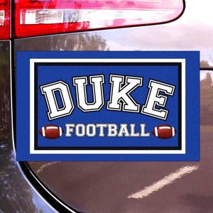 Duke Football Magnets, Car, Refrigerator, Blue, Weatherproof, Durable, Football Fan Gift, Sports Football Gift Merch, Duke Gift, Duke Merch