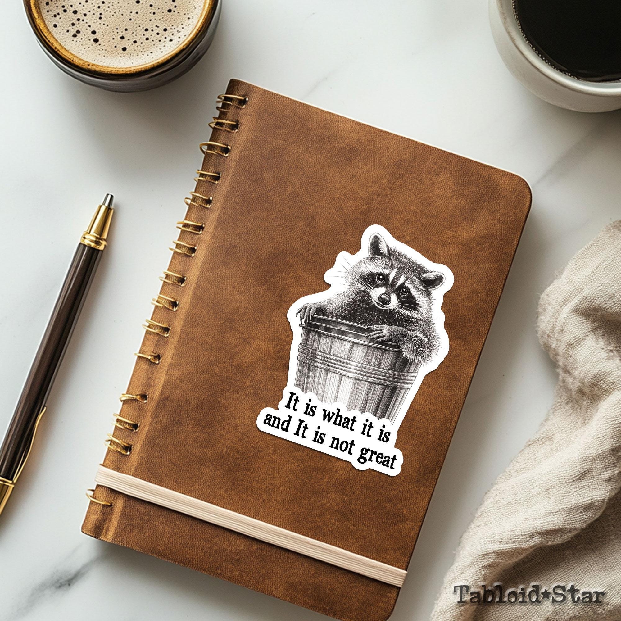 Funny Raccoon Stickers, Raccoon Meme Stickers, Vintage Stickers, Meme ...