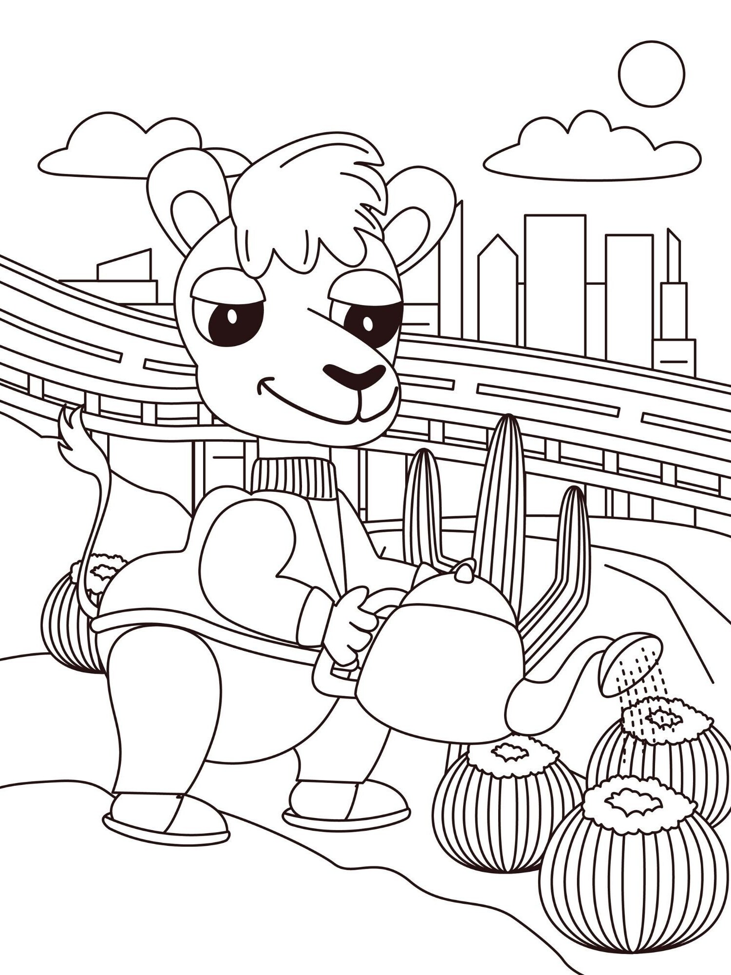 Animals Coloring Book For Kids Digital/Instant Download | Etsy