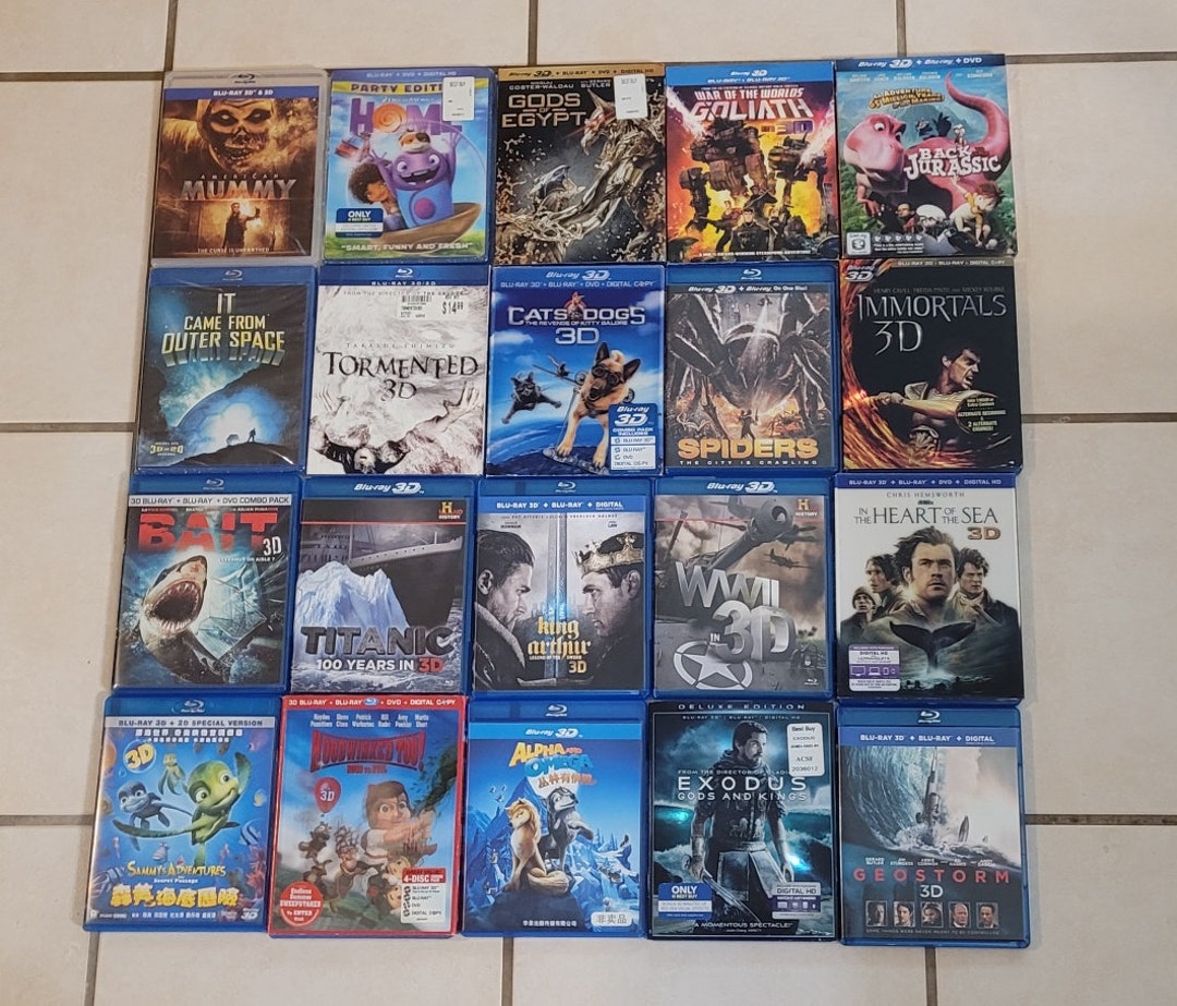 26- 3D Blu Ray Movies No Longer Available! Each Movie Viewed