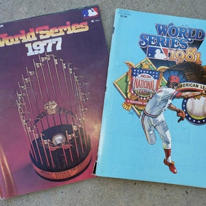 MLB World Series Programs- From 2 Different World Series!!!!