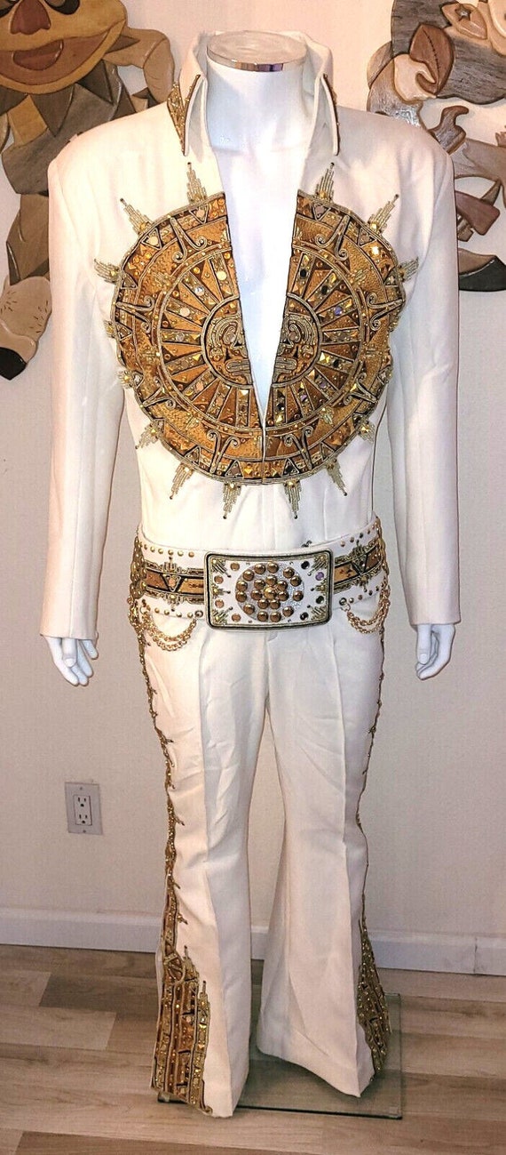 Elvis Presley Reproduction Sundial Jumpsuit and Belt as Worn on Stage Etsy