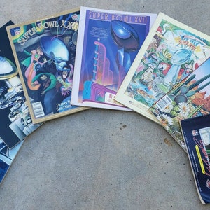 NFL Super Bowl Programs- From 11 Different Super Bowls!!!!