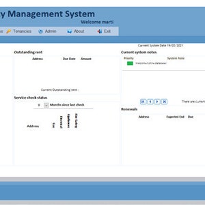 Landlord Management System Access Database/Template
