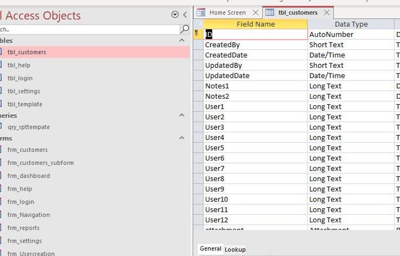 Microsoft Access Template With Security, Dashboard and Reporting ...
