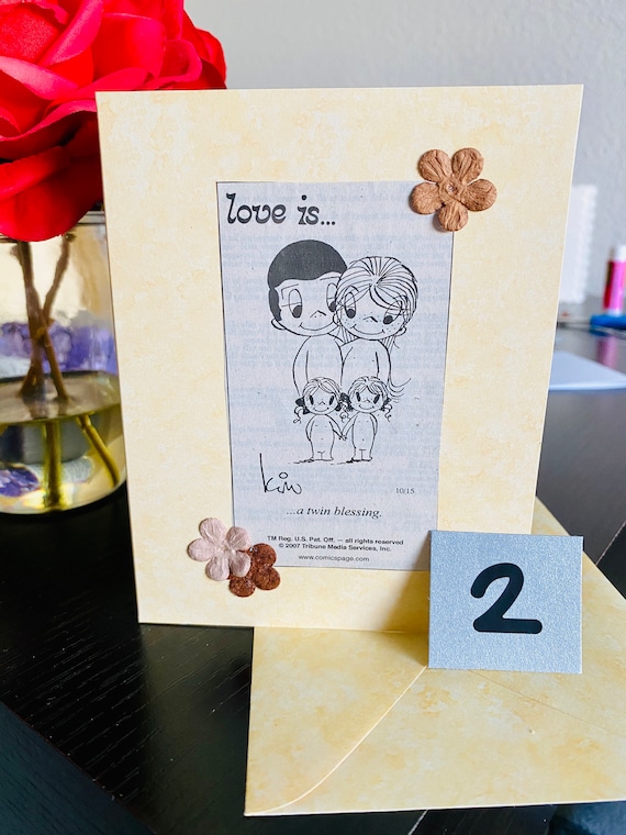 Love is by Kim Casali: Original Comic Clips- Handcrafted Cards for
