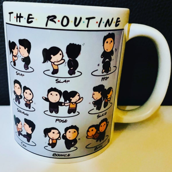Friends inspired “the routine” mug