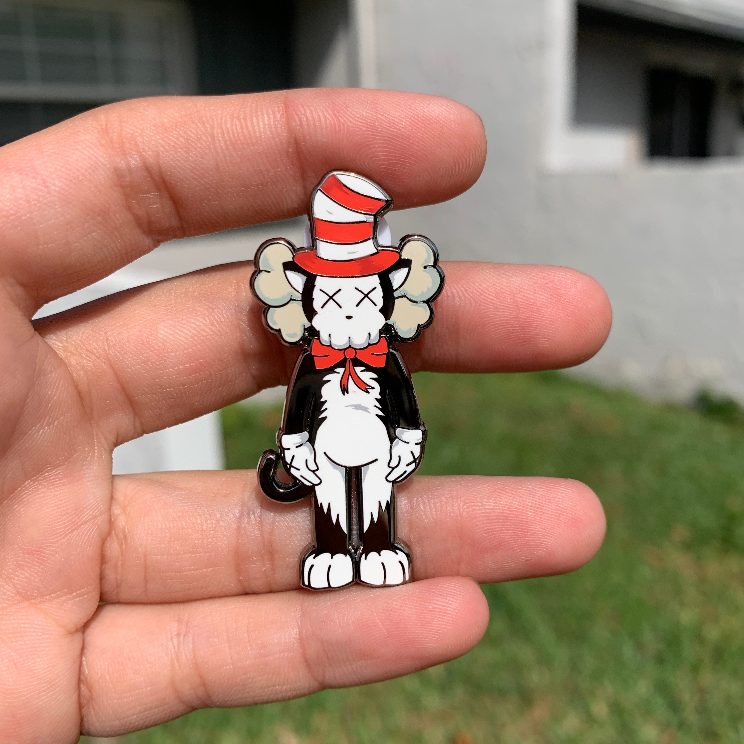 KAWS in the Hat Pin - Etsy