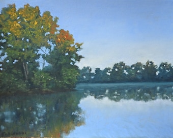 Original Pastel Painting | "September Morning" | Soft Pastel Landscape |