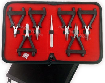 Mini Pliers Tools Kit 6 Pcs Beading Kit Mini Pliers Set Jewelry Making Tools