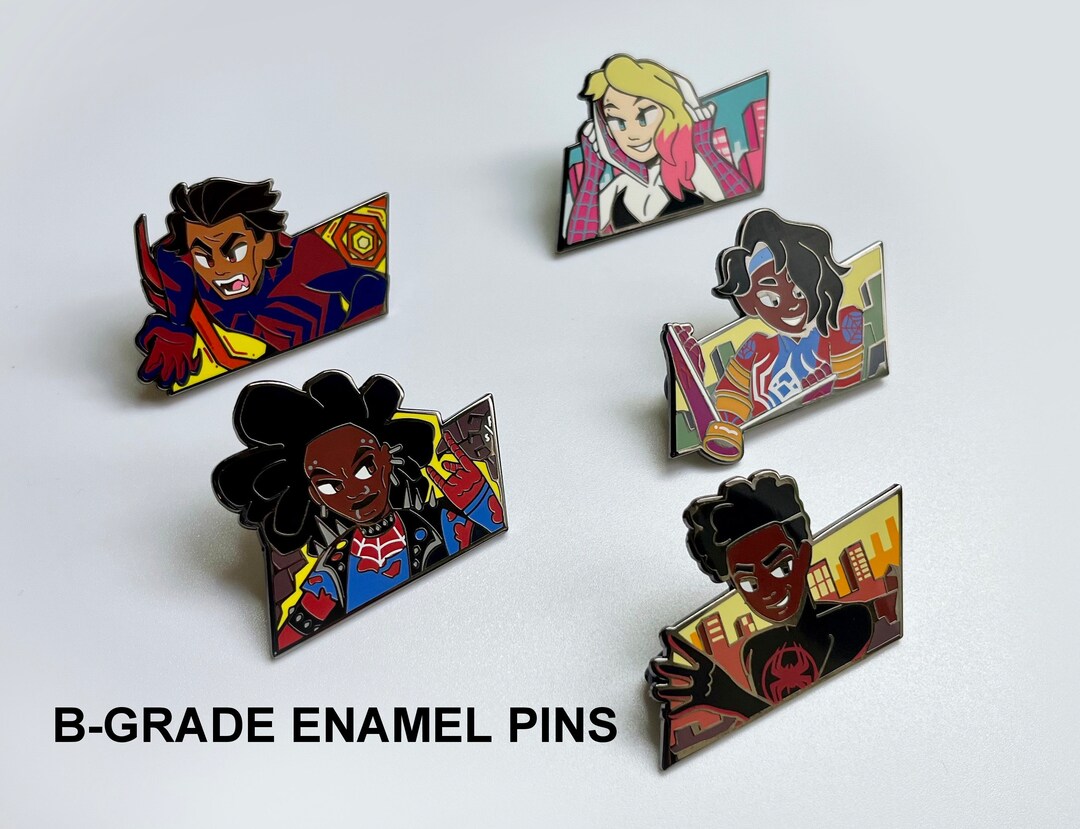 BGRADES Spideyverse Enamel Pin Set Etsy