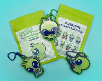 SERIES 1 Alien Buddies | Epoxy Acrylic Charms | Blind Bag