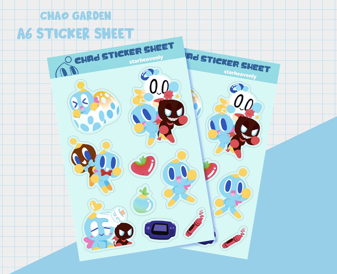 Chao Sticker Sheet - Sonic Adventure