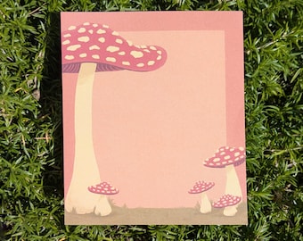 Mushroom Notepad, Stationery, 50 Pages