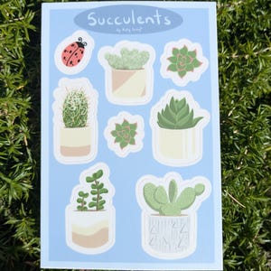 多肉植物ビニールステッカーシート