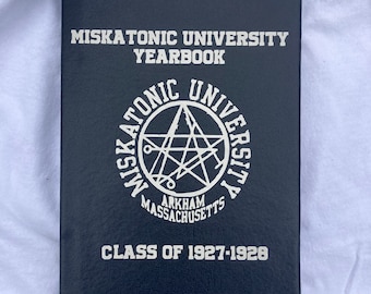 Miskatonic University school yearbook sketchbook lovecraft call of Cthulhu