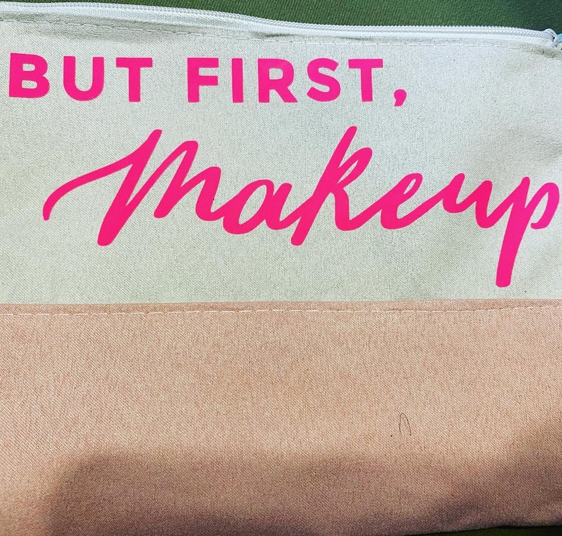 Personalized makeup bag