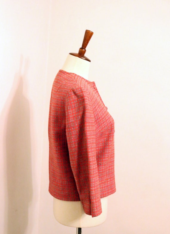 1960's Pendleton Red Plaid Wool Suit - image 3