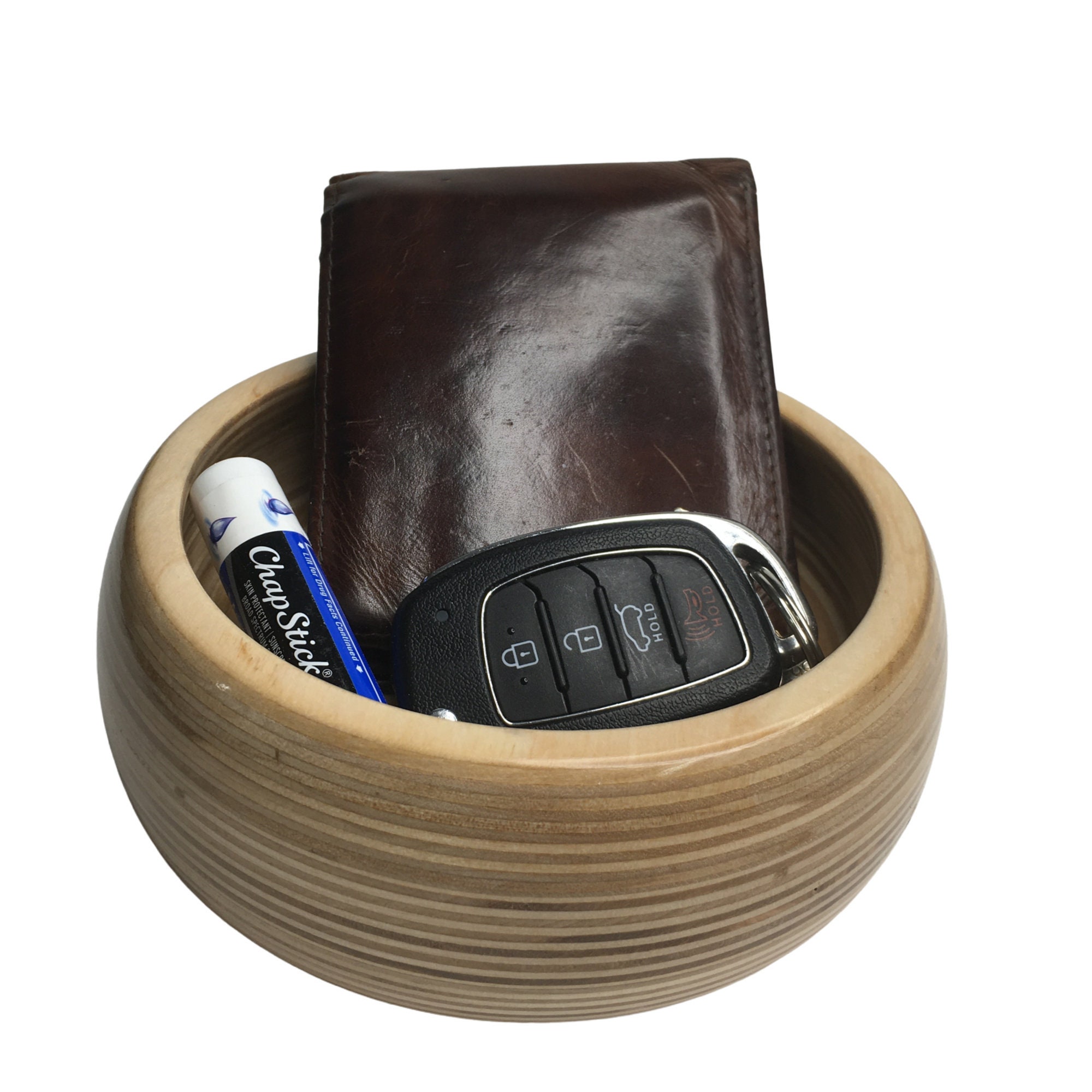 CatchAll Bowl Entryway Key Dish Natural Wood Bowl Hand Etsy