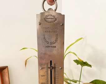 Old Spring Scale,Chatillons improved spring balance New York,Chicago Scientific
