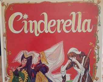 Vintage Cinderalla | Hardcover book•fairy tale|1980s