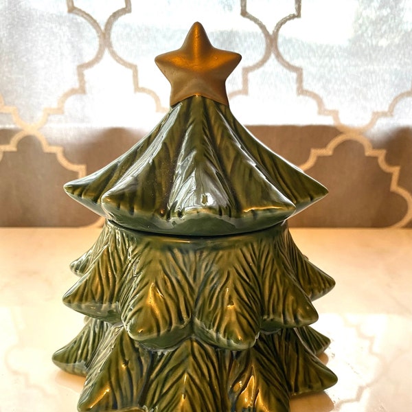 Christmas Tree Jar Etsy