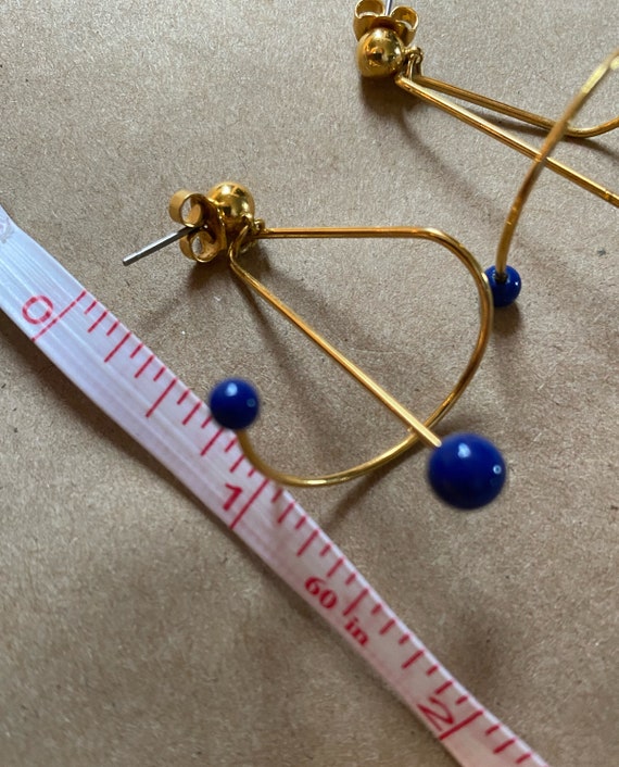 Dangle Geometric Wire Earrings Unique Design Stat… - image 9