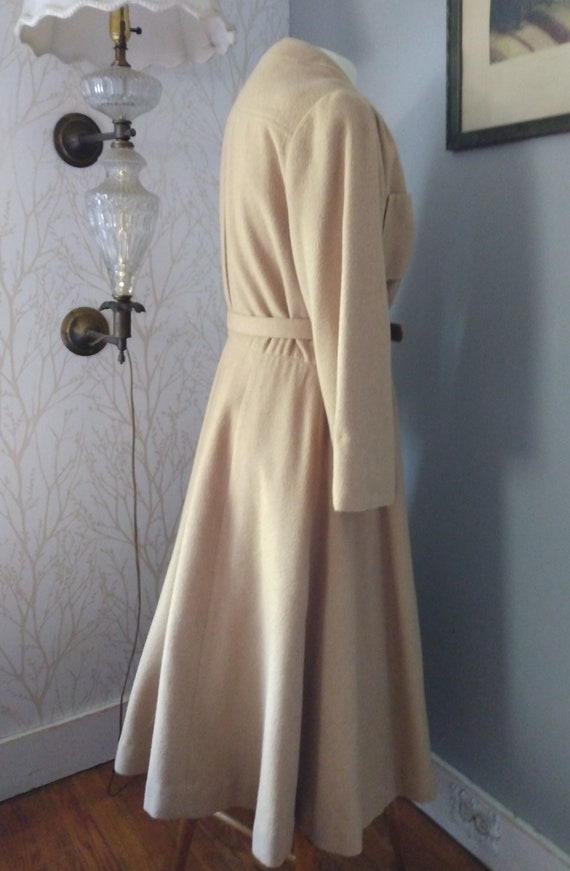 Camel Hair wool coat, Antique 1930's dress coat - image 3