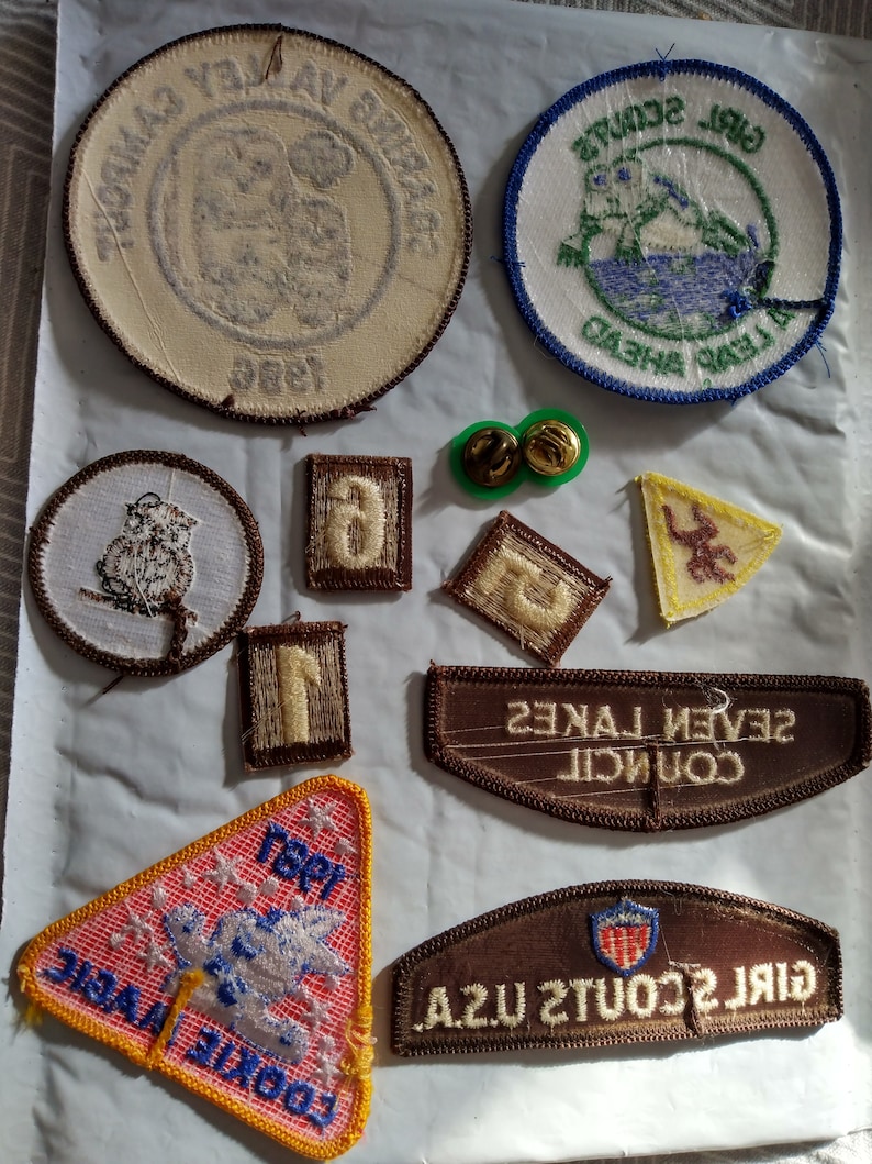 Vintage Girl Scout Badges 1980's 80's Patches for Etsy